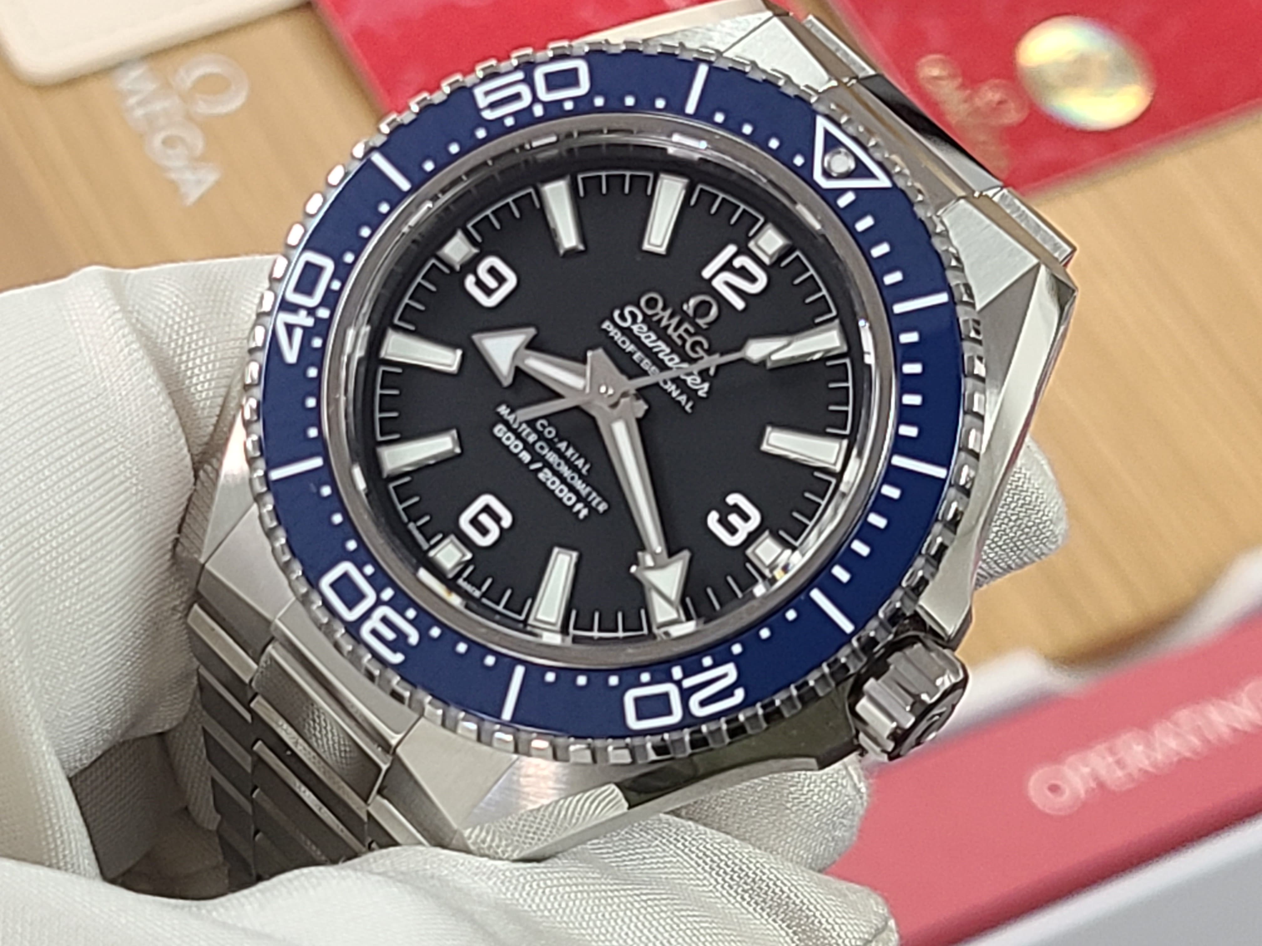 Omega Seamaster Planet Ocean 600M BATMAN Blue Ceramic Bezel