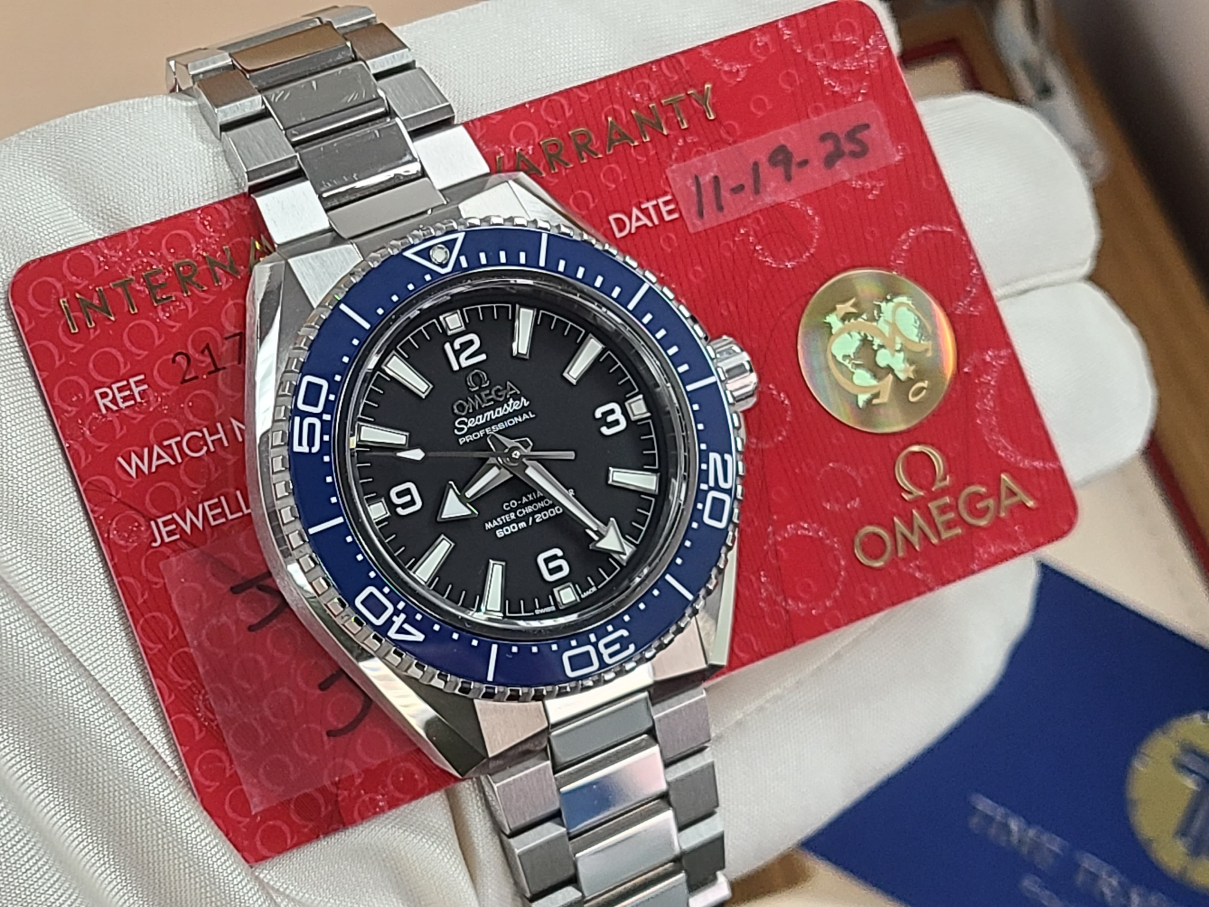 Omega Seamaster Planet Ocean 600M BATMAN Blue Ceramic Bezel