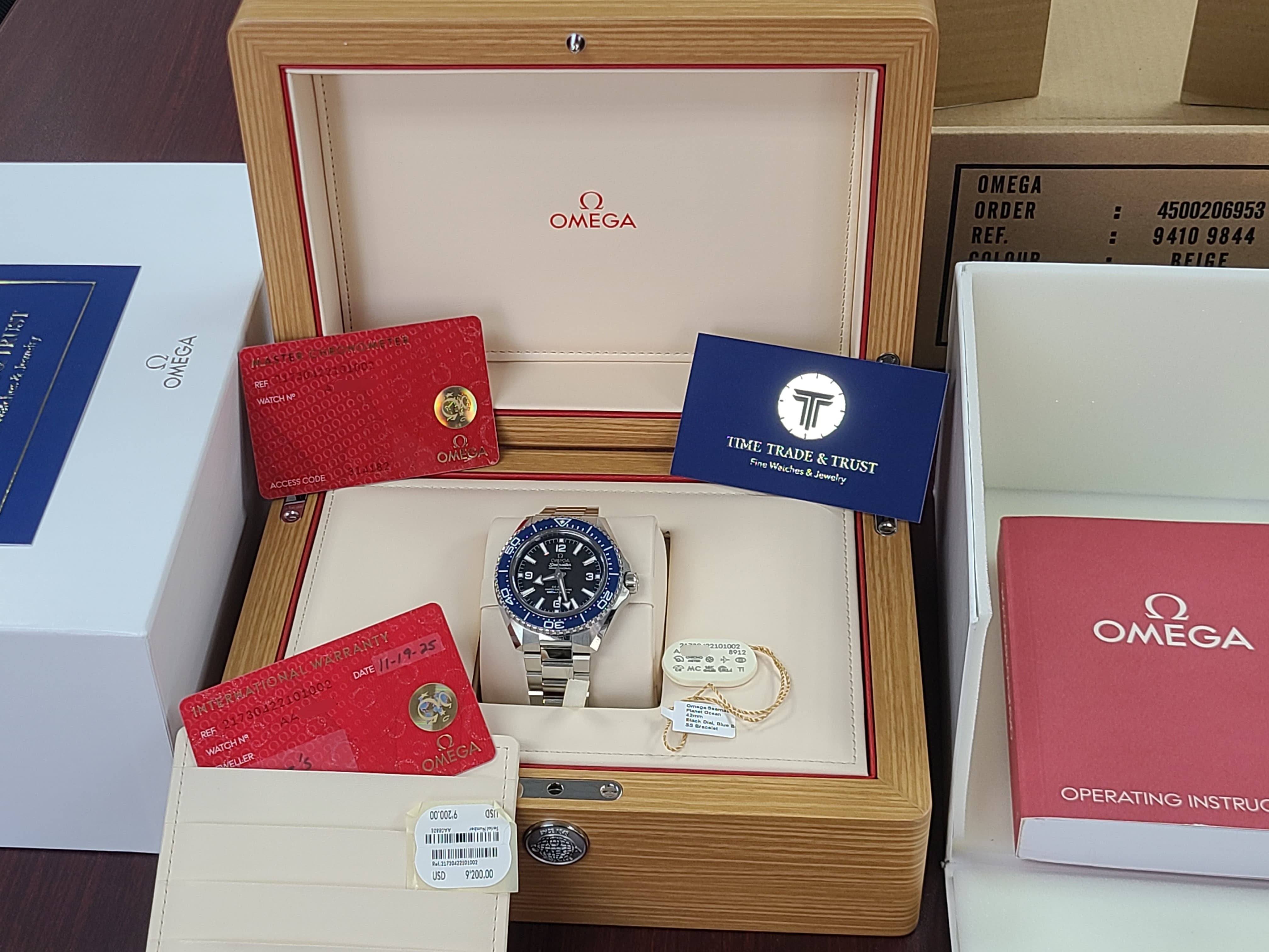 Omega Seamaster Planet Ocean 600M BATMAN Blue Ceramic Bezel