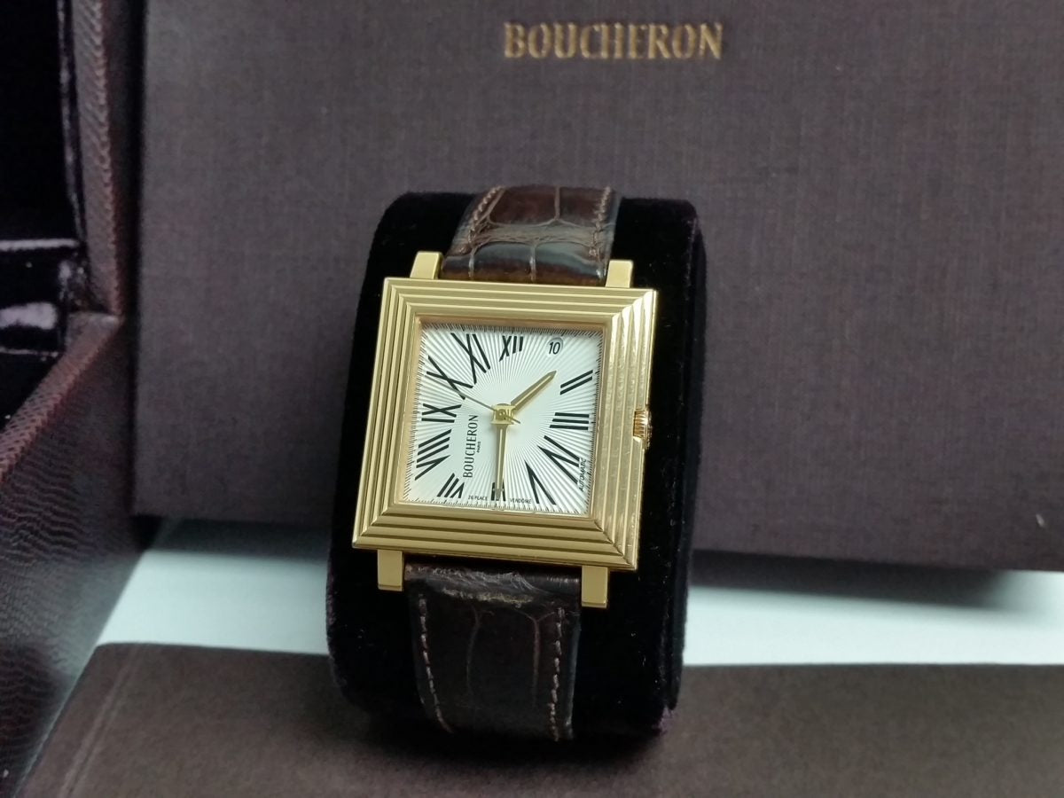 Boucheron La Carre Automatique limited edition 18k rose gold