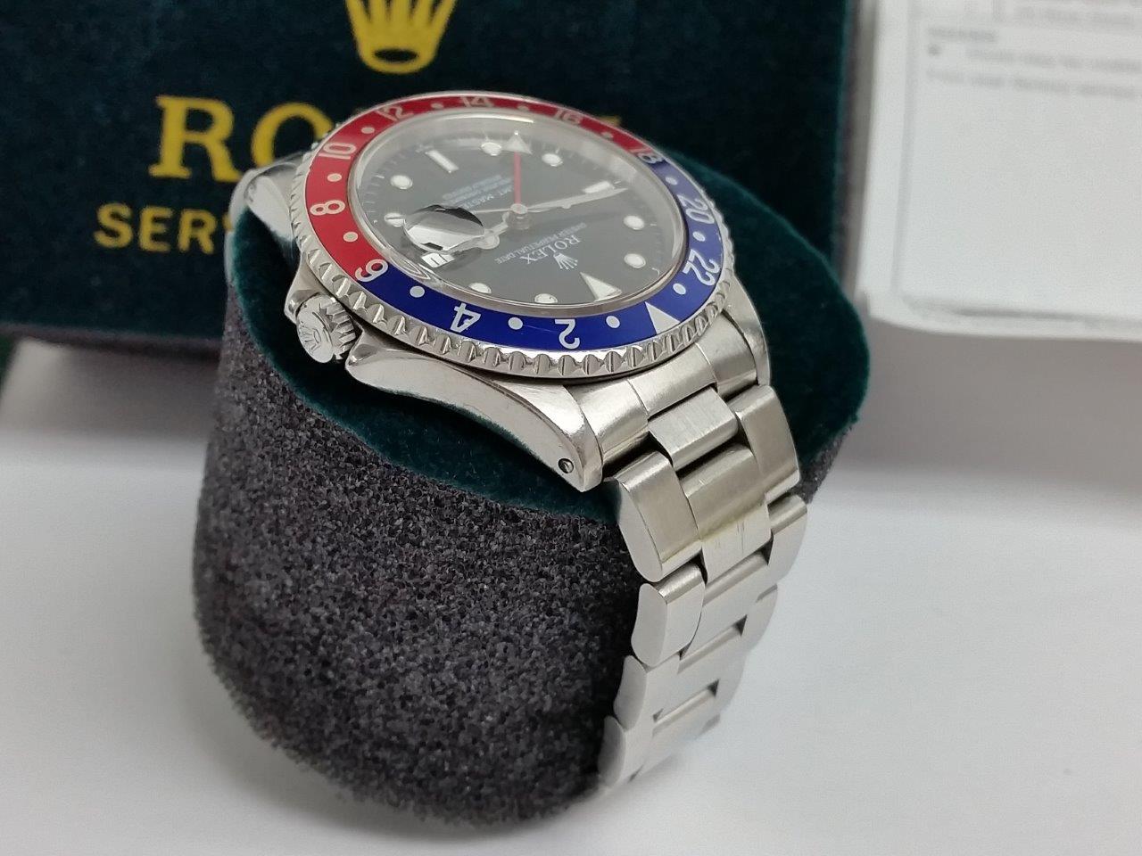 Rolex 16700 X GMT-Master I Pepsi Red-Blue Quick Set Date RSC