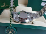 Rolex Datejust II 41 Slate Green Roman 126334-0022 Oyster Band 18k Gold Fluted