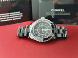 CHANEL J12 Black Ceramic Automatic 38mm Unisex H0685