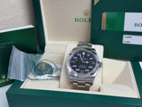 New 40mm Rolex Air-King Black/Green/Yellow 116900 Full Set Box/Papers