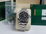 New 40mm Rolex Air-King Black/Green/Yellow 116900 Full Set Box/Papers
