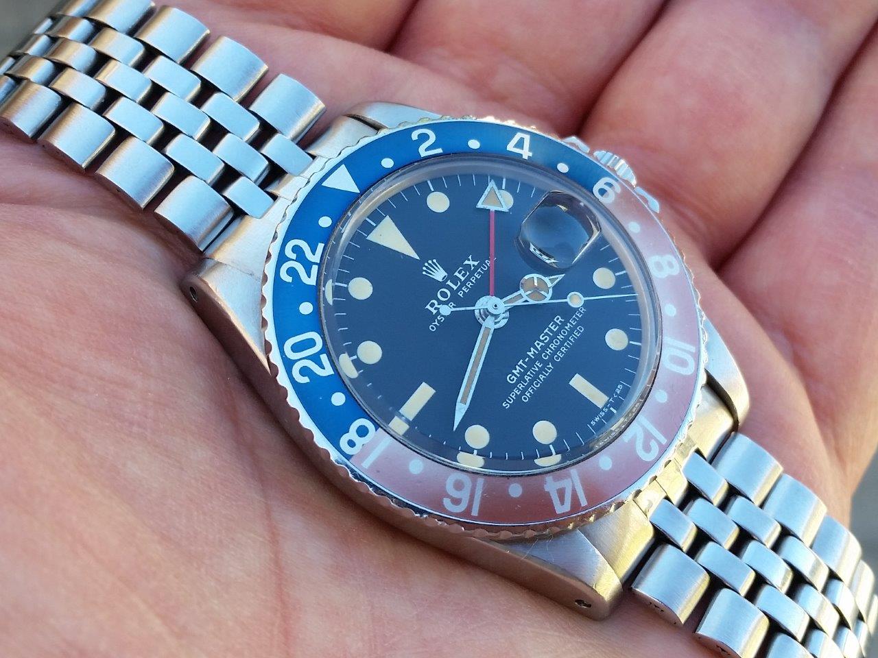 Original rolex gmt pepsi Clearance