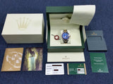 ROLEX Submariner 16613 M Rehaut/Engraved Bezel Two Tone 18k SS Blue Box/Papers