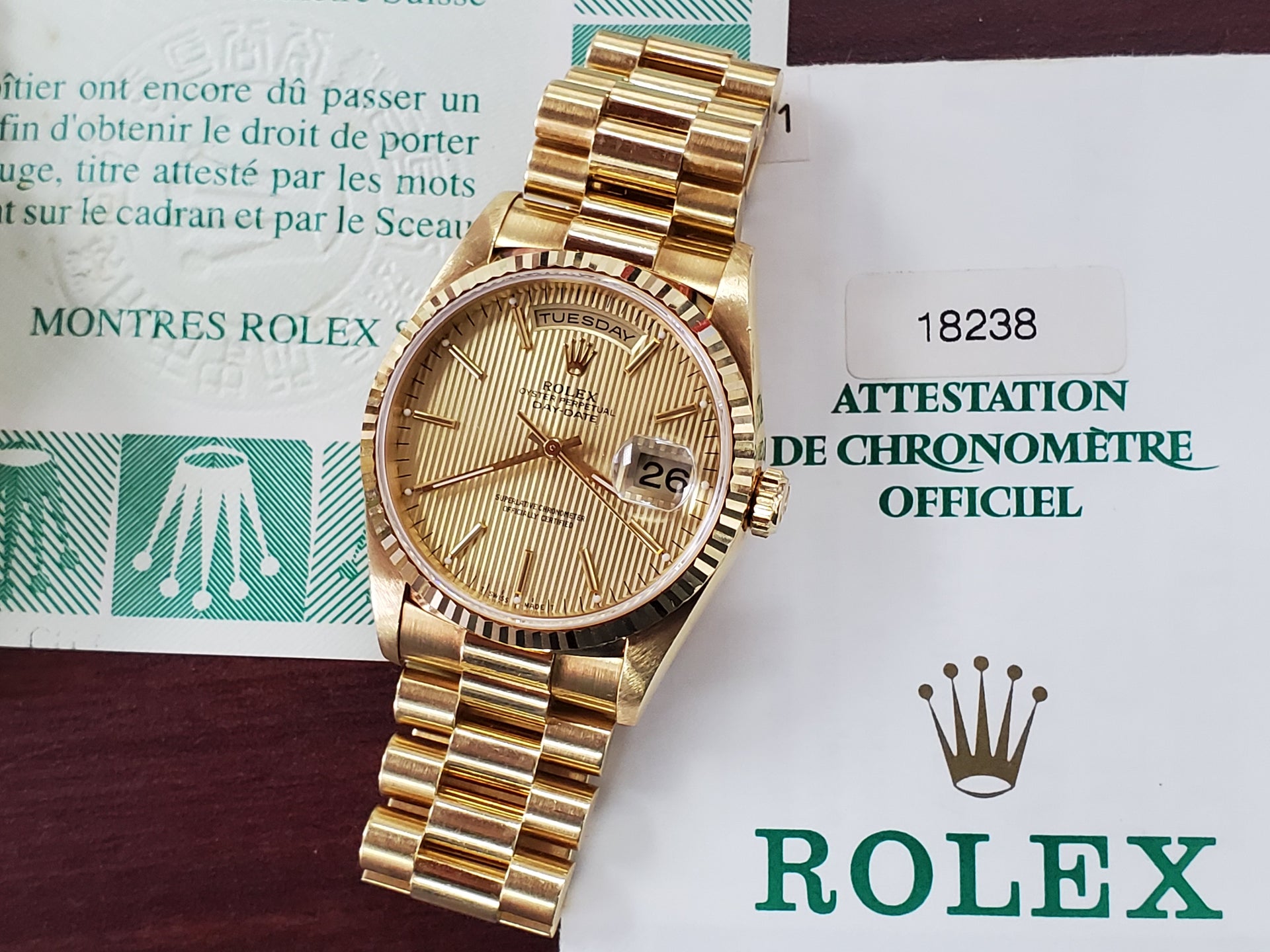 Pre-Owned Rolex Day-Date Presidential 36 LuxTimeCenter